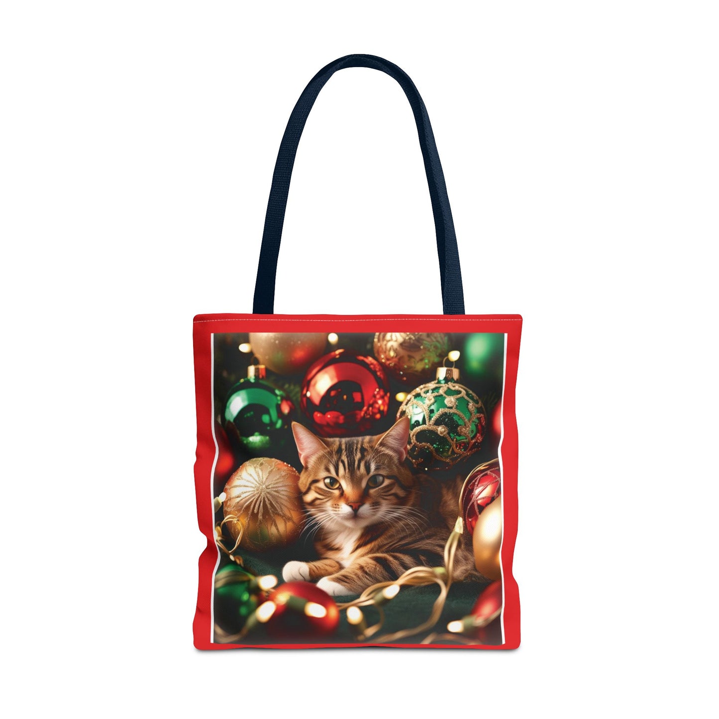 Festive Cat Christmas Tote