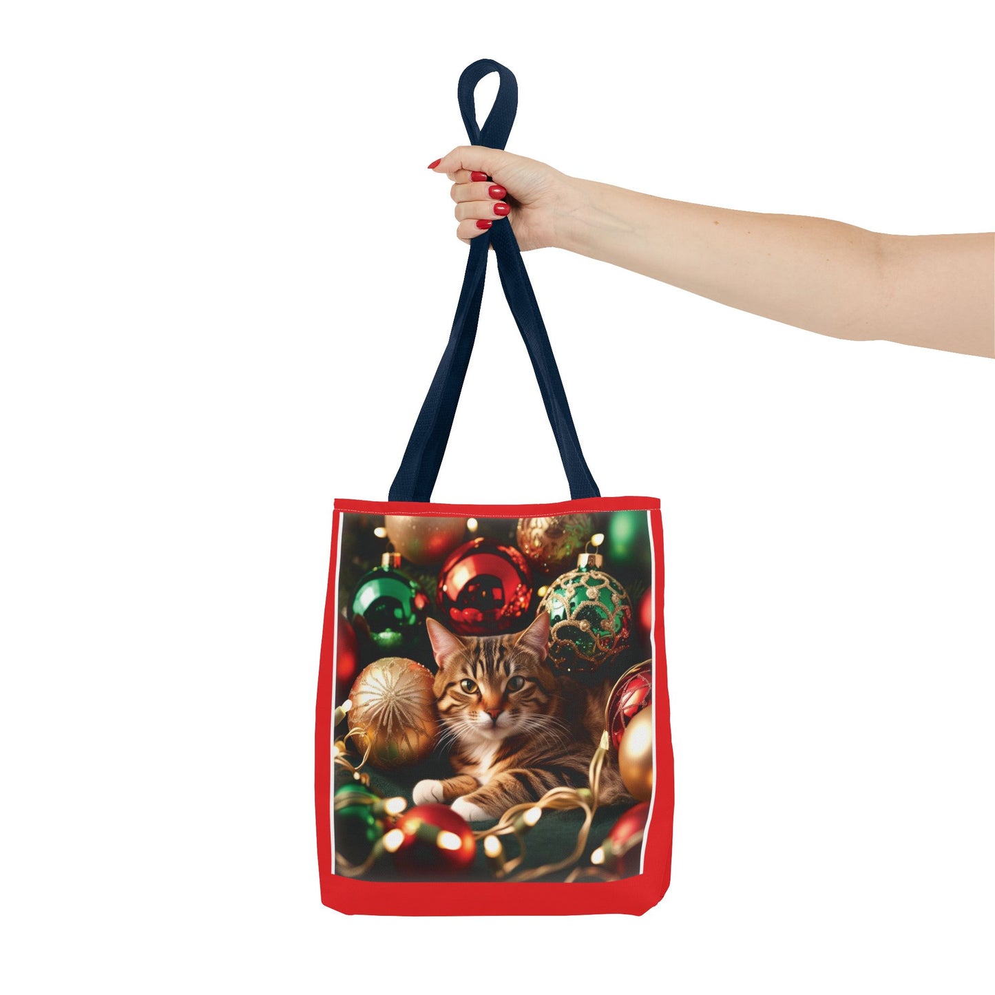 Festive Cat Christmas Tote