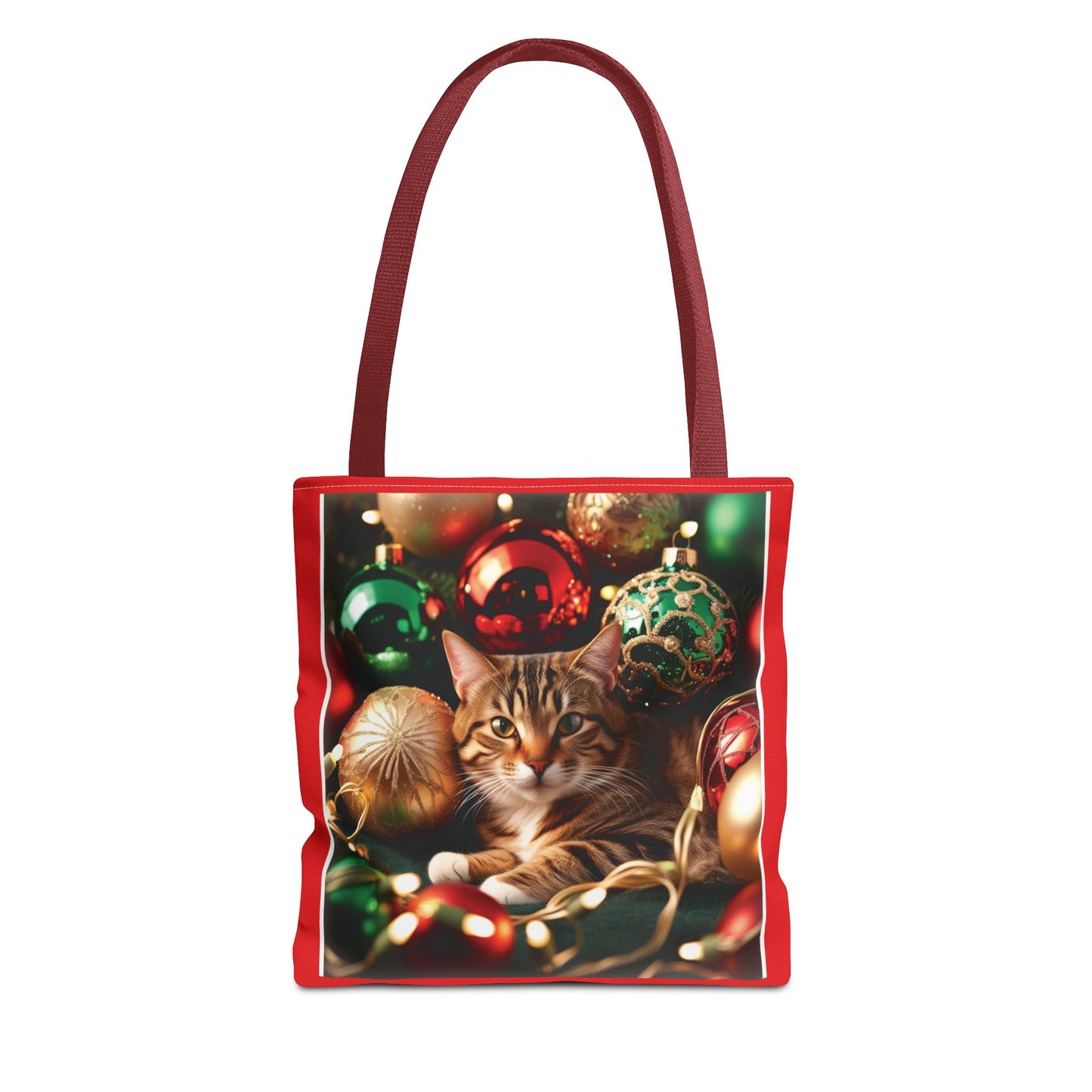 Festive Cat Christmas Tote