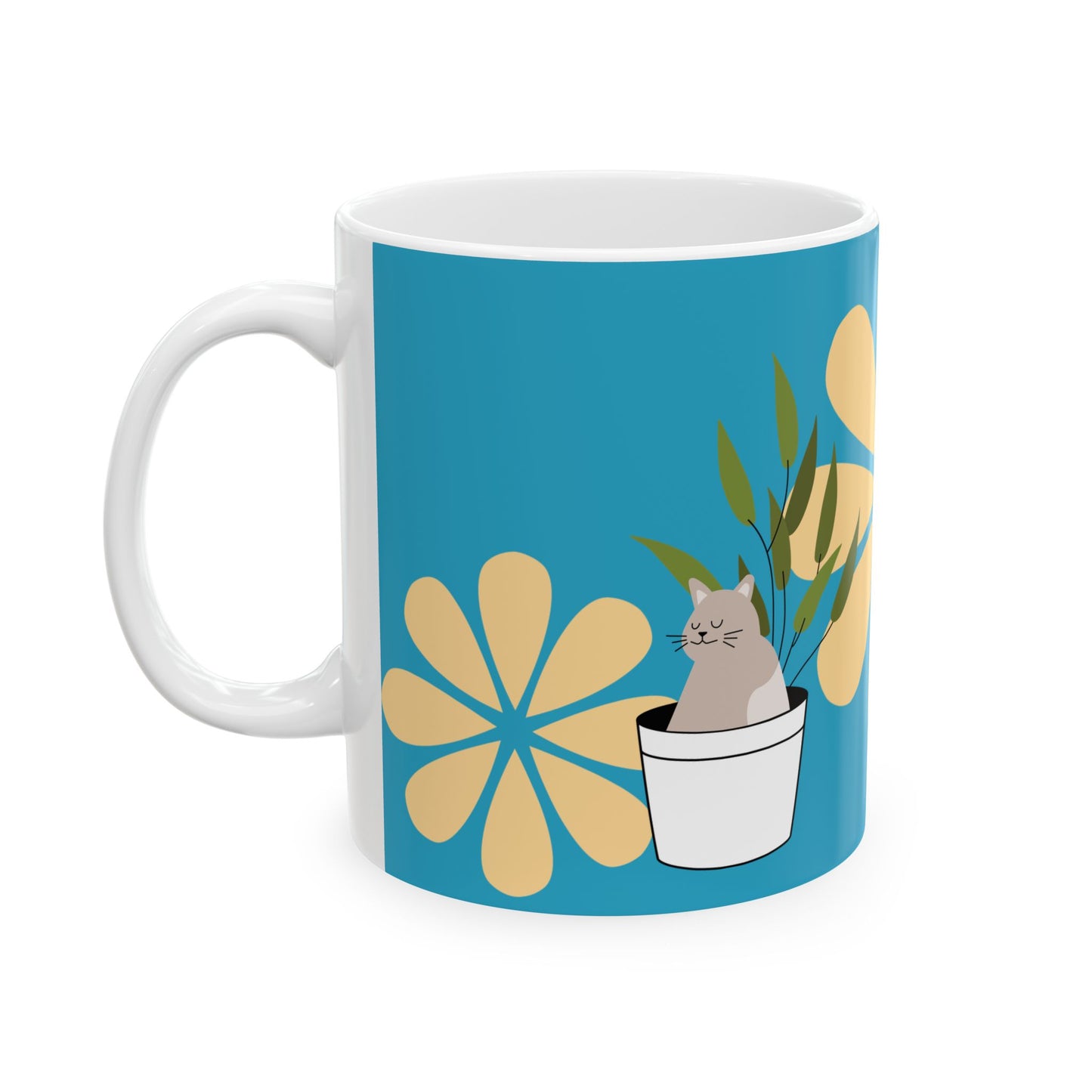 Cute Corgi & Flower Mug