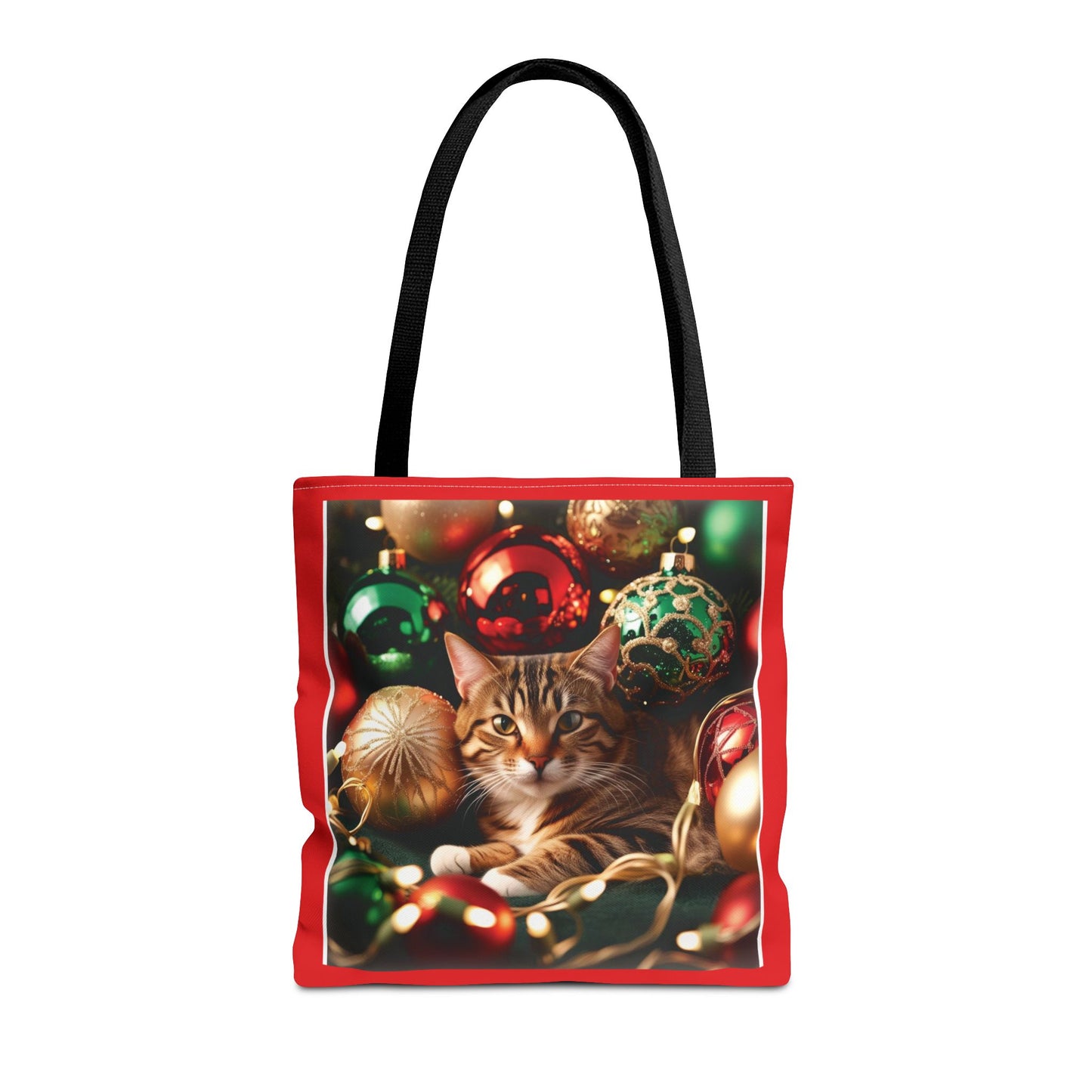 Festive Cat Christmas Tote