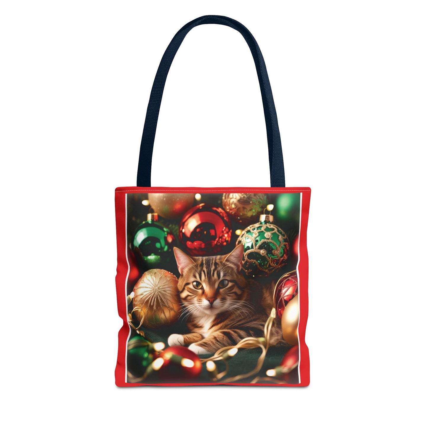 Festive Cat Christmas Tote