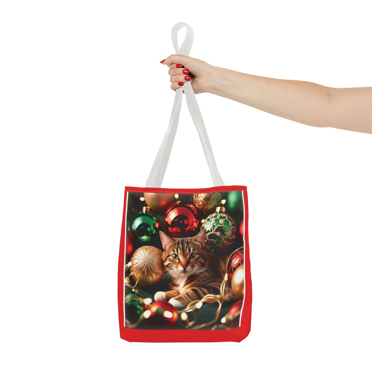 Festive Cat Christmas Tote