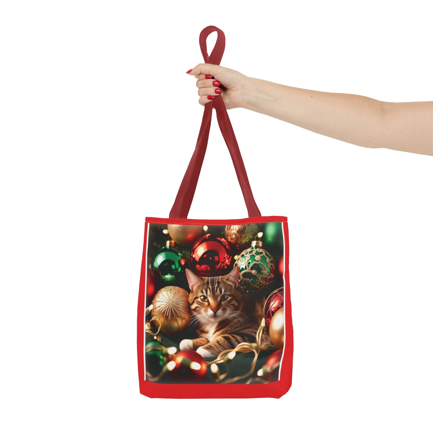 Festive Cat Christmas Tote